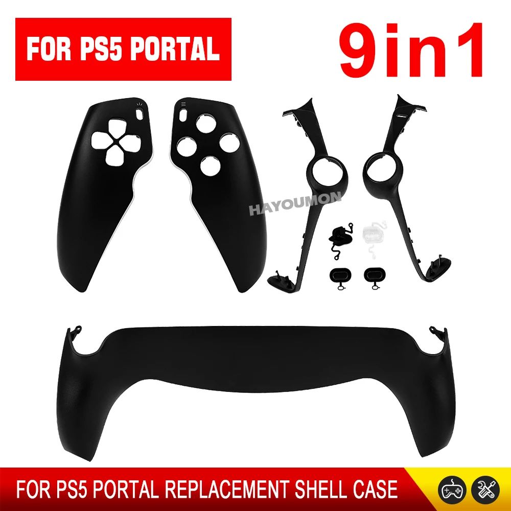 9 IN 1 Controller Housing Shell Case For PS Portal Front Back Plate Faceplate Cover Protective Replacement Shell for PS5 Portal