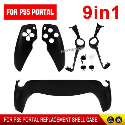 9 IN 1 Controller Housing Shell Case For PS Portal Front Back Plate Faceplate Cover Protective Replacement Shell for PS5 Portal