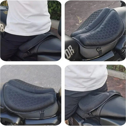 Almofada de Assento de Moto 3D Colmeia Antiderrapante Almofada de Gel de Moto Almofada de Assento de Alívio de Pressão para Moto Acessórios de Moto