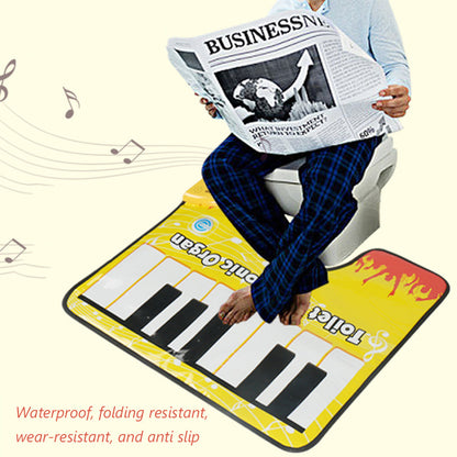 Tapete de Música para Banheiro em Casa, Tapete Criativo com Som de Piano, Almofada Musical Engraçada para o Chão do Piano, Tapete Antiderrapante para Banheira