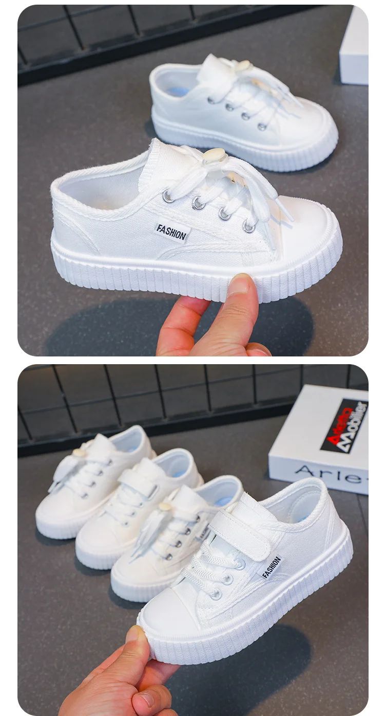 Children Sneaker Boys Casual Shoes Black Flat Student Walking Shoes Non-slip Girl Lightweight Sports Tennis Footwear