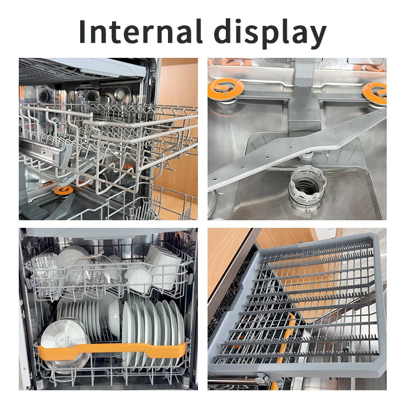 High Quality Stainless Steel Dishwasher Household Freestanding and Built in Dual Purpose 14 Setting Multi-functional Dishwasher
