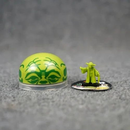Cápsula Star Wars Darth Vader Stormtrooper Imperial Yoda R2-D2 C-3PO Bonecos de Ação Enfeites de Mesa Brinquedos Colecionáveis Presentes