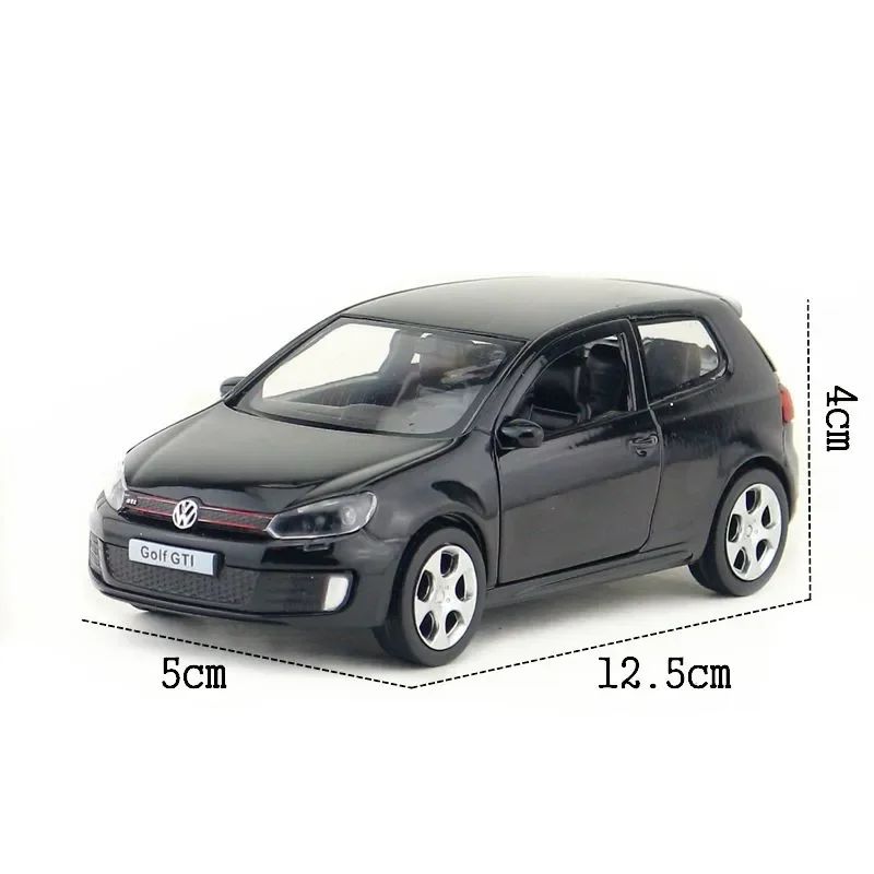 1/36 VW Golf 6 Miniaturas Carro Volkswagen em Escala Golf Gti Miniatura de Liga Brinquedo de Fricção Modelos de Veículos para Presentes Infantis