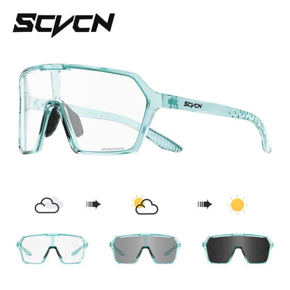 SCVCN Cycling Sunglasses Men Photochromic Glasses Fashion for Women Bike Mountain Road Bicycle Eyewear Cycle Goggles UV400 MTB