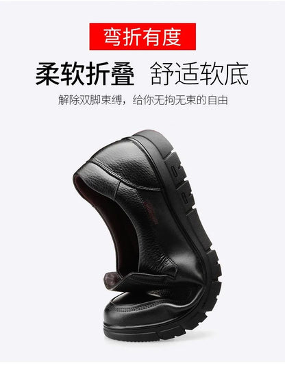 Men Genuine Leather Businenss Loafers Handmade Shoes Non-slip Man Flat Driving Walking Man Soft Luxury Dad Dress Office Shoes