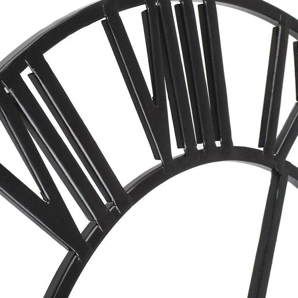 Modern 3D Large Wall Clocks Roman Numerals Retro Round Metal Iron Accurate Silent Nordic Hanging Ornament Living Room Decoration