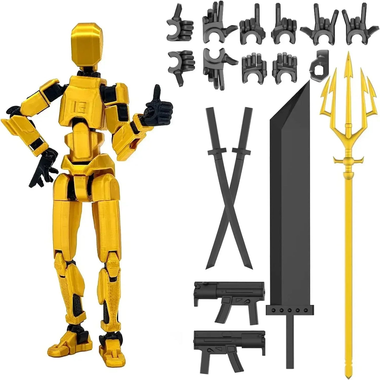 3D Printed Movable Shapeshift Robot Action Figuras 3rd Generation Lucky 13 Figure Toys Dummy DIY Mannequin Decompression Toys