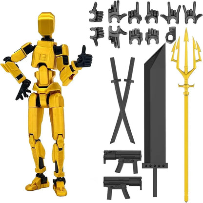 3D Printed Movable Shapeshift Robot Action Figuras 3rd Generation Lucky 13 Figure Toys Dummy DIY Mannequin Decompression Toys