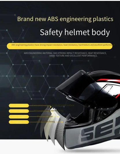 Capacete de Moto Retrô Bluetooth Fechado para Homens e Mulheres – Proteção Solar e Antiembaciamento Clássico