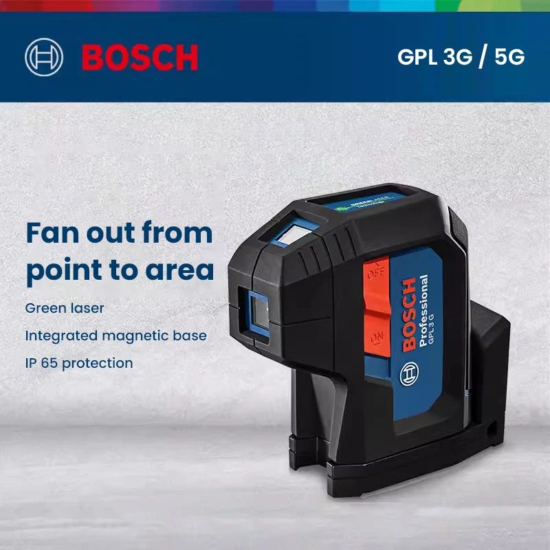 Laser Bosch GPL 3G 3 Pontos Nivelamento Automático GPL 5G 5 Pontos Nível a Laser de Alinhamento Instrumento Profissional Laser de Pontos Verde