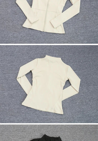 Sports Coat Women's Shirt Yoga Slim Long Sleeve Fast Running Thin Pilates Fitness Suit Top Clothing