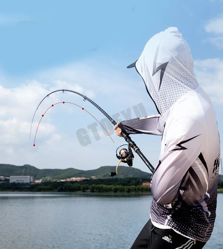 Vara de Pesca Telescópica de 2.1m-4.5m Vara de Surf para Viagem de Spinning 10-250g de Potência Vara de Arremesso de Longa Distância Vara de Baitcasting de Alto Carbono