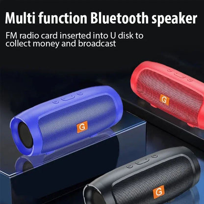 Alto-falantes Bluetooth Portáteis Subwoofer Estéreo Surround Externo Impermeável Caixa de Som Sem Fio Suporte Rádio FM Cartão TF