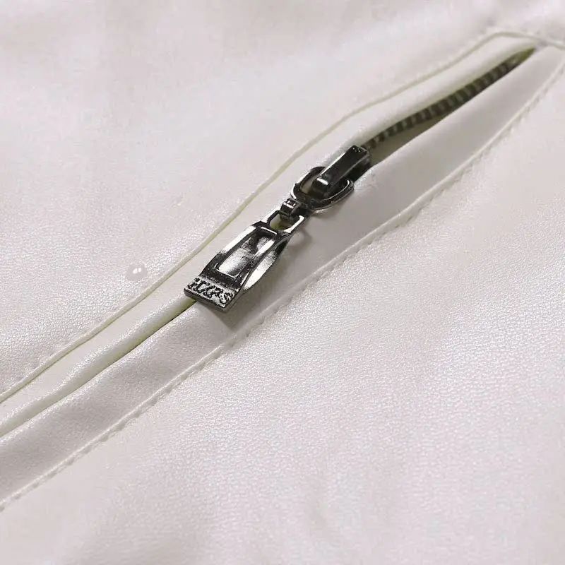 Slim Fit Casual Biker Jacket Men's Spring Outerwear Fashionable Collar Zipper Leather Jacket Motorcycle Style Male Coat