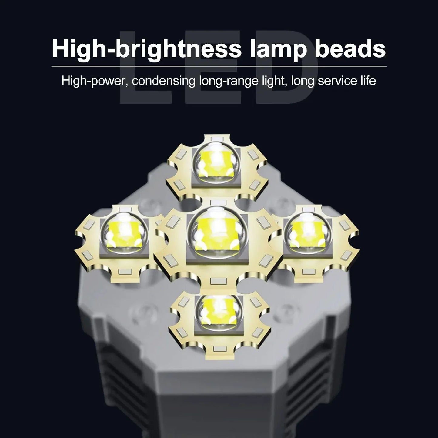 COB High Power LED Flashlight USB Rechargeable Waterproof Lamp For Camping Hiking Fishing Portable Flashlight Emergency Lantern