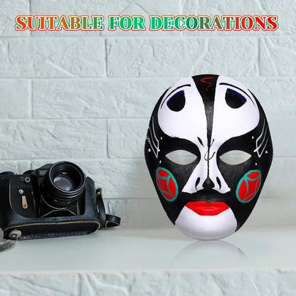 1/8pcs DIY White Masks Halloween Paper Mache Full Face Paintable Cosplay Craft Party Supplies Unisex Face Cover Costume Prop