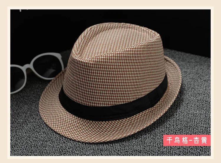 Fashionable Elegant Vintage Unisex Classic Summer Hat with Brim for Men and Women in Black, White, Red, Panama Top Jazz Beach Fe