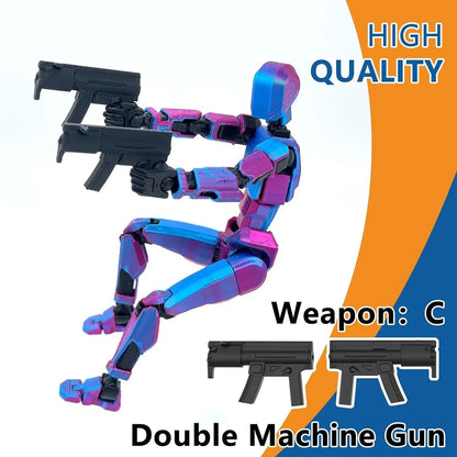3D Printed Movable Shapeshift Robot Action Figuras 3rd Generation Lucky 13 Figure Toys Dummy DIY Mannequin Decompression Toys