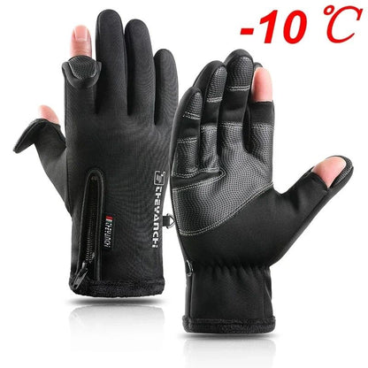 Luvas de Ciclismo Masculinas Touch Screen Impermeáveis de Inverno para Bicicleta, Luvas para Motoqueiro à Prova de Vento, para Patinete, Motocicleta, Esqui e Bicicleta, Térmicas para Ambientes Externos