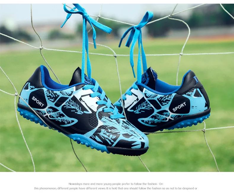 Professional Kids Soccer Shoes Men Original Football Shoes Indoor Society Cleats Football Field Boots TF/AG Fast Match Sneaker