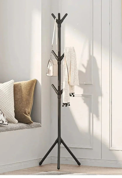 Floor Standing Clothes Rack Tree Branch Shape Multi Hook Mobile and Convenient Coat Rack for Home Living Room Clothing Storage