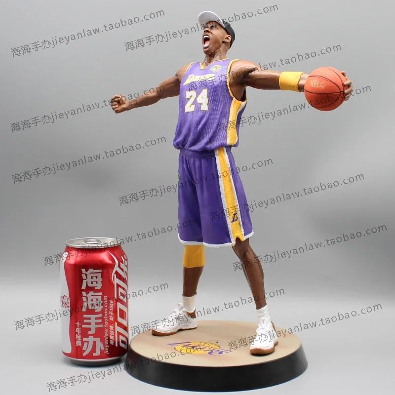 Personagem 34cm Modelo Lakers Roaring Post 24 Bryant Basquete Decoração de Casa Boneco Colecionável Figuras Modelo Lembrança Brinquedo Presentes