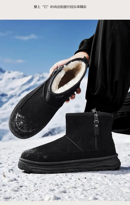 2025Mens Shooes Snow Boots Offer Men Motorcycle Boot Men's Winter Shoes Safety Work Shoes Military Man Tactical Boots Ankle High