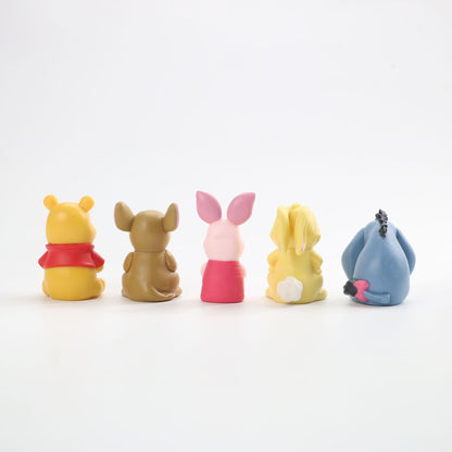 Conjunto de 10 Peças Disney Ursinho Pooh Leitão Tigrão Bisonho Coelho Coruja Anime Bonecos de Ação Coleção de Desenhos Animados Modelo de Boneca Para Crianças