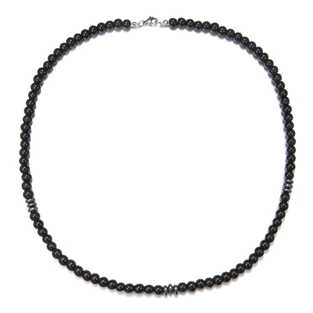 Colar Masculino Artesanal de Contas de Madeira e Argila Colar Fashion Vintage Africano de Contas Brancas para Homens Colar de Surfista de Praia Joias Tribais