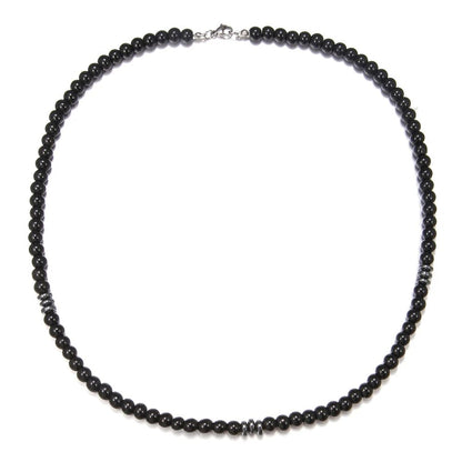 Colar Masculino Artesanal de Contas de Madeira e Argila Colar Fashion Vintage Africano de Contas Brancas para Homens Colar de Surfista de Praia Joias Tribais