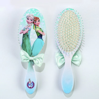 Pentes com almofada de ar tema Princesa Disney Pequena Sereia Ariel Princesa Elsa Anna Pente de massagem capilar fofo para crianças Presentes para meninas