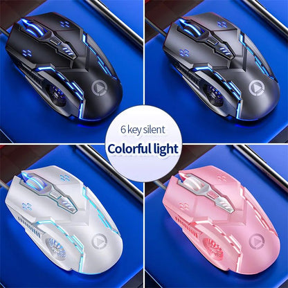 Mouse G5 Original Com Fio Luz de Fundo Alta Sensibilidade 6 Teclas Macro Programável Mouse Mecânico Gamer Para Jogos Computador Tablet PC
