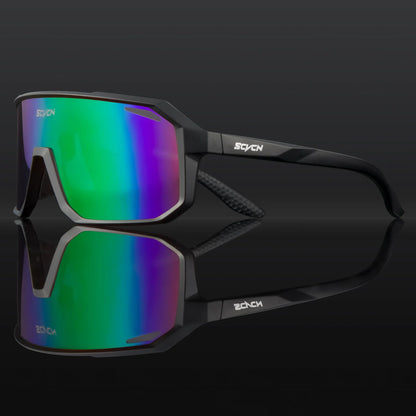 SCVCN Photochromic Cycling Glasses Bike Mountain Bicycle Golf UV400 Sunglasses Sport Protection Glasses for Men Women Baseball