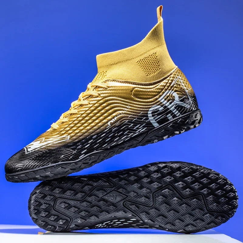 New Men Training Football Boots Ultralight Breathable Professional Soccer Shoes Soft Sport Unisex Grass Cleats Match Sneakers