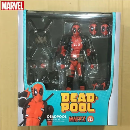 16cm Mafex 082 Marvel X-Men Deadpool Boneco de Ação Versão em Quadrinhos Colecionável Brinquedo Modelo Boneca Presentes Legais de Aniversário e Festivais