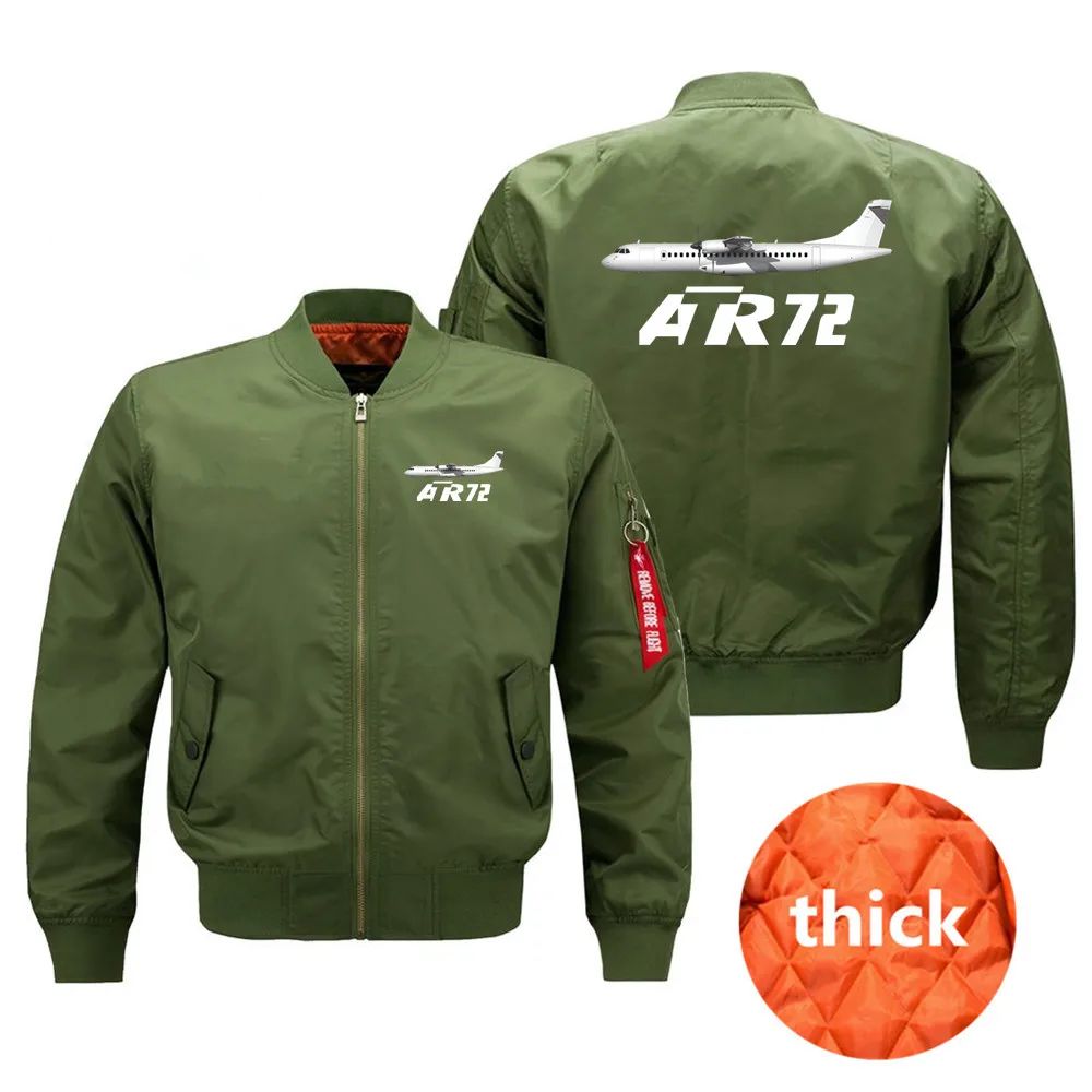 Military Outdoor The ATR72 Flight Aviation Pilots Men Ma1 Bomber Jacket Baseball Windproof Coats