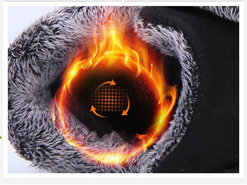 Waterproof Winter Men Boots Suede Warm Snow Outdoor Sneakers Boots Men Work Casual Shoes High-top Non-slip Ankle Boots