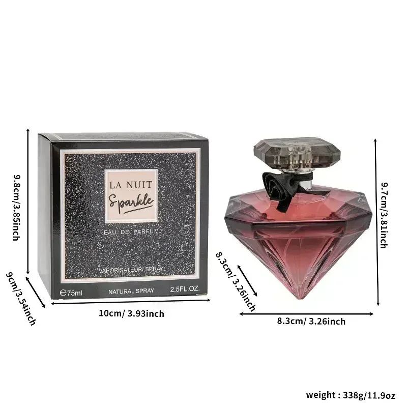 75ML Original Women Perfume Cologne Frangrance Body Mist Girl Perfumes Diamond Sexy Lasting Fruit Fragrance Brume Gift