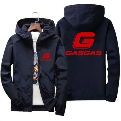 New men's coat, streetwear, jacket, fishing, motorcycle, gas, autumn men's hooded coat jacket, casual, elegant and thin