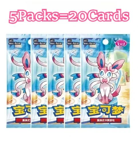 100% Original Pacote de Gemas Pokemon Vol3 Edição Cartas Anime Pokemon PTCG Bolsa de Gemas 2 Cartas Colecionáveis Brinquedo Presente de Aniversário Social