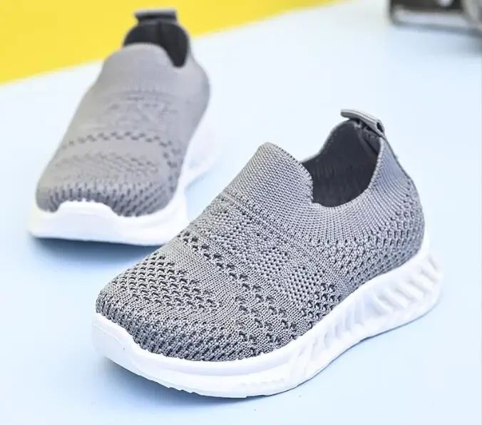 Baby Sneakers 2025 Fashion Children Flat Shoes Infant Kids Baby Girls Boys Solid Stretch Mesh Sport Running Sneakers Shoes