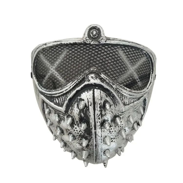 ComicsDog Mask Halloween Masks Punk Rivet Cyborg Mask Party Cosplay Masks Anime Horror Masque Half Face Steampunk Demon Cosplay