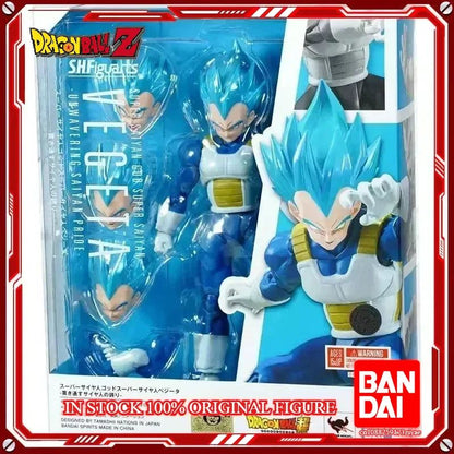 Original Bandai Dragon Ball Z S.H.Figuarts Super Saiyan God Blue Son Gokou SHF Son Goku Blue  Action Figure Model Toys