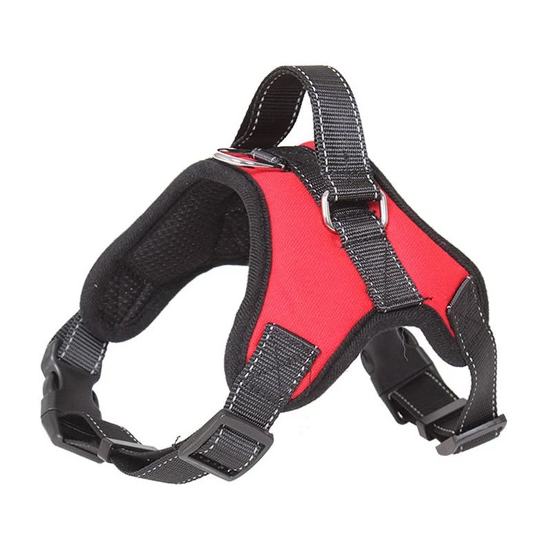 Conjunto de Coleira e Peitoral para Cães Sem Puxar, Ajustável, Confortável com Alça de Fácil Controle para Correr ao Ar Livre, Caminhar, Coleira Mãos Livres