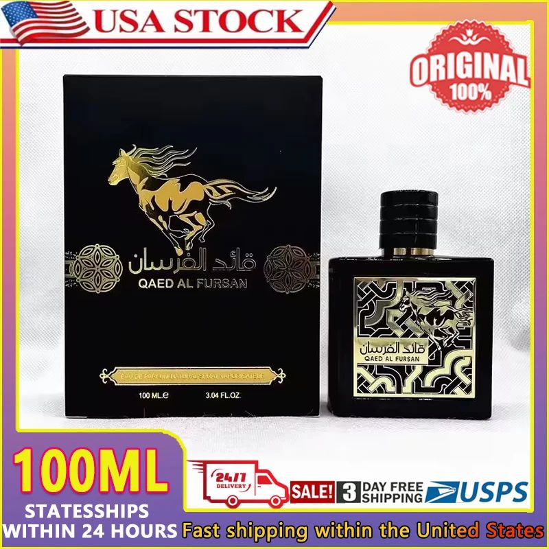 Lattafa Qaed Al Fursan Eau De Parfum Homme Spray for Unisex 100ml Original Arab Perfumes Lasting Charm Pheromones Perfume Makeup