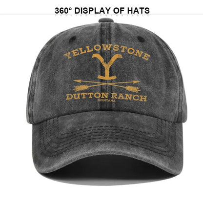 YELLOWSTONE Dutton Ranch Boné de Beisebol Ajustável Chapéu de Sol Primavera Outono Boné de Beisebol Esportivo Hip Hop Bonés Ajustados Chapéus para Homens e Mulheres