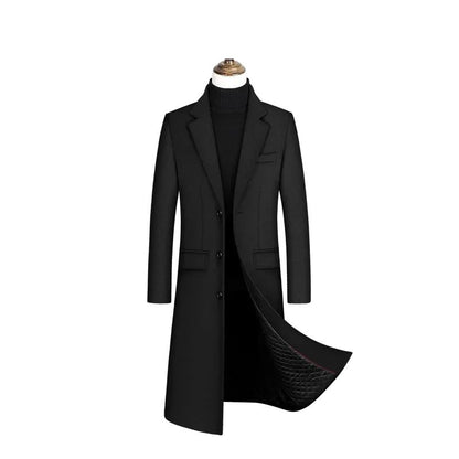 Wool content 30%,New woolen overcoat in autumn and winter, men clothing,coat men, winter coat men, coats for men,men winter coat
