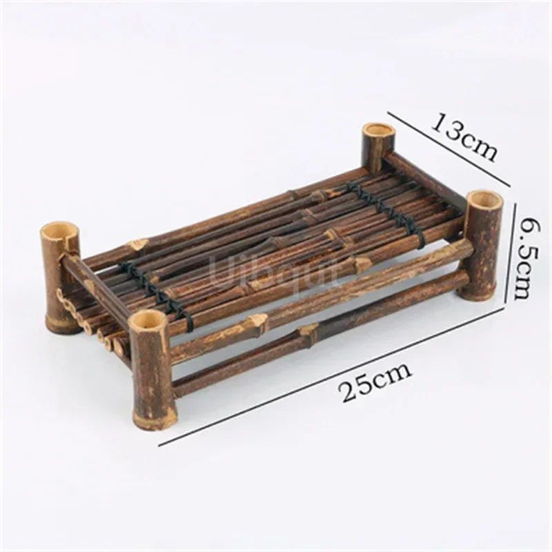 Japanese Korean fence plate Cuisine Sushi Boats Bamboo Creative Exquisite Sushi Tools Vintage bamboo sushi dish bamboo fence