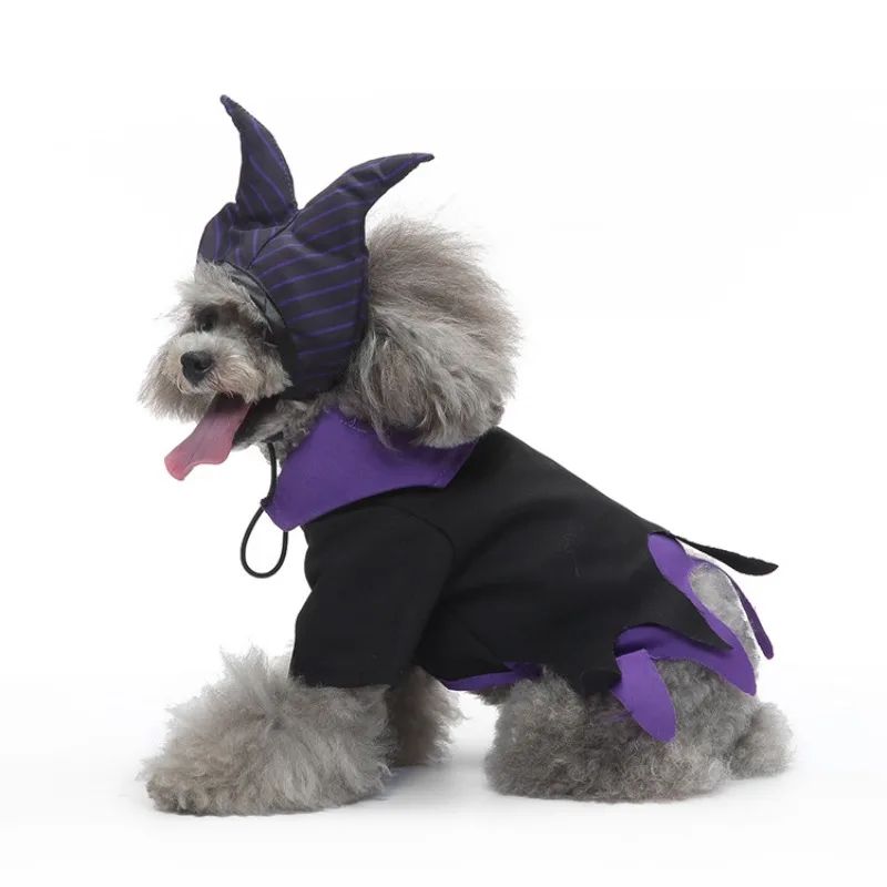 Fantasia de Halloween para Cães e Gatos, Vestido de Fada Borboleta Engraçado com Asa Destacável, Roupa para Pet, Vestido de Festa, Fantasia de Cosplay